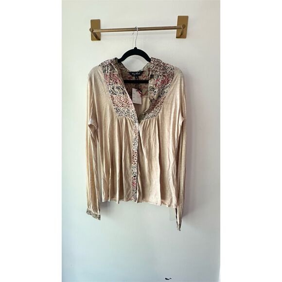 Young Threads Women's Floral Button-Up Top Multicolor Size S - Picture 1 of 5